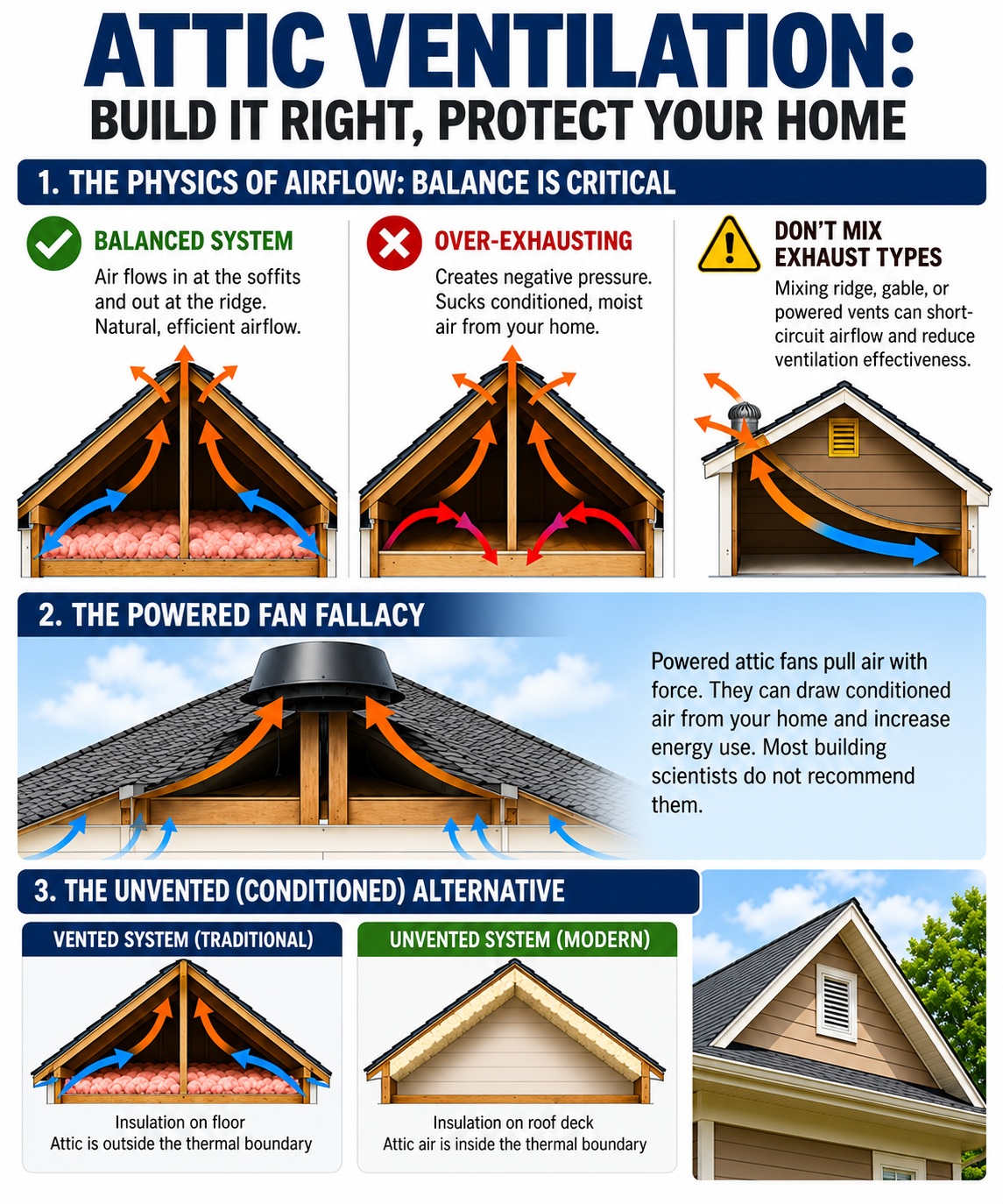 Effective attic ventilation and how airflow balance directly impacts roof performance