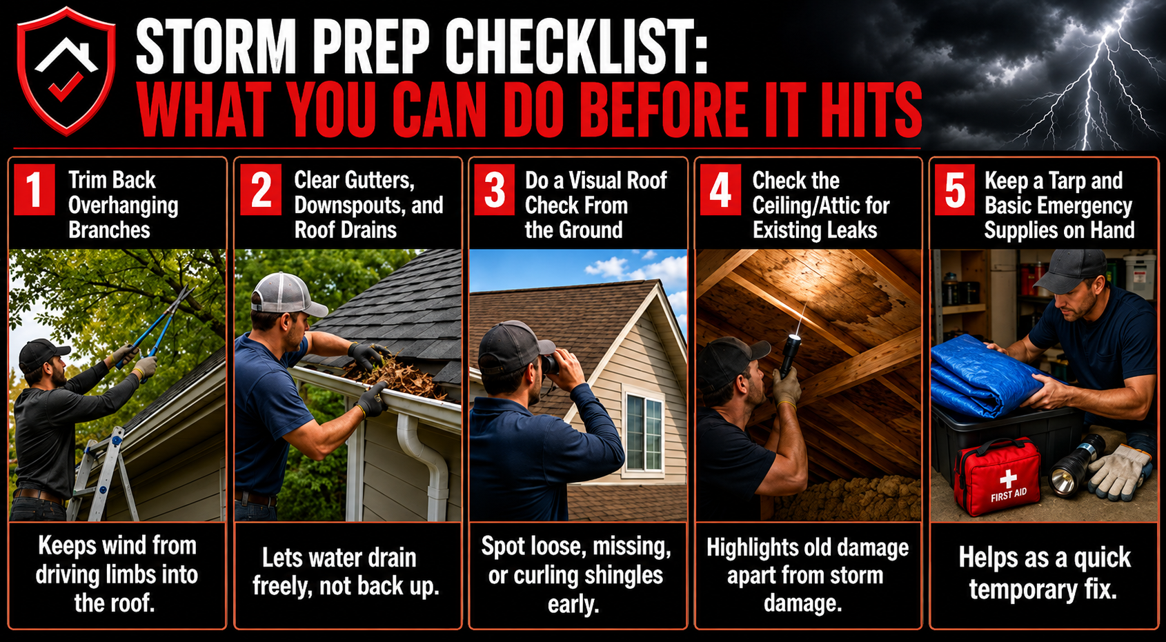 Storm Prep Checklist for Roofing Systems