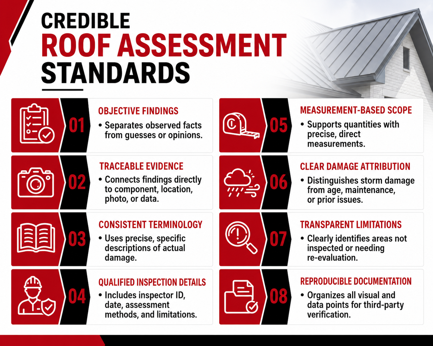 Key highlights of what makes a roof inspection report credible
